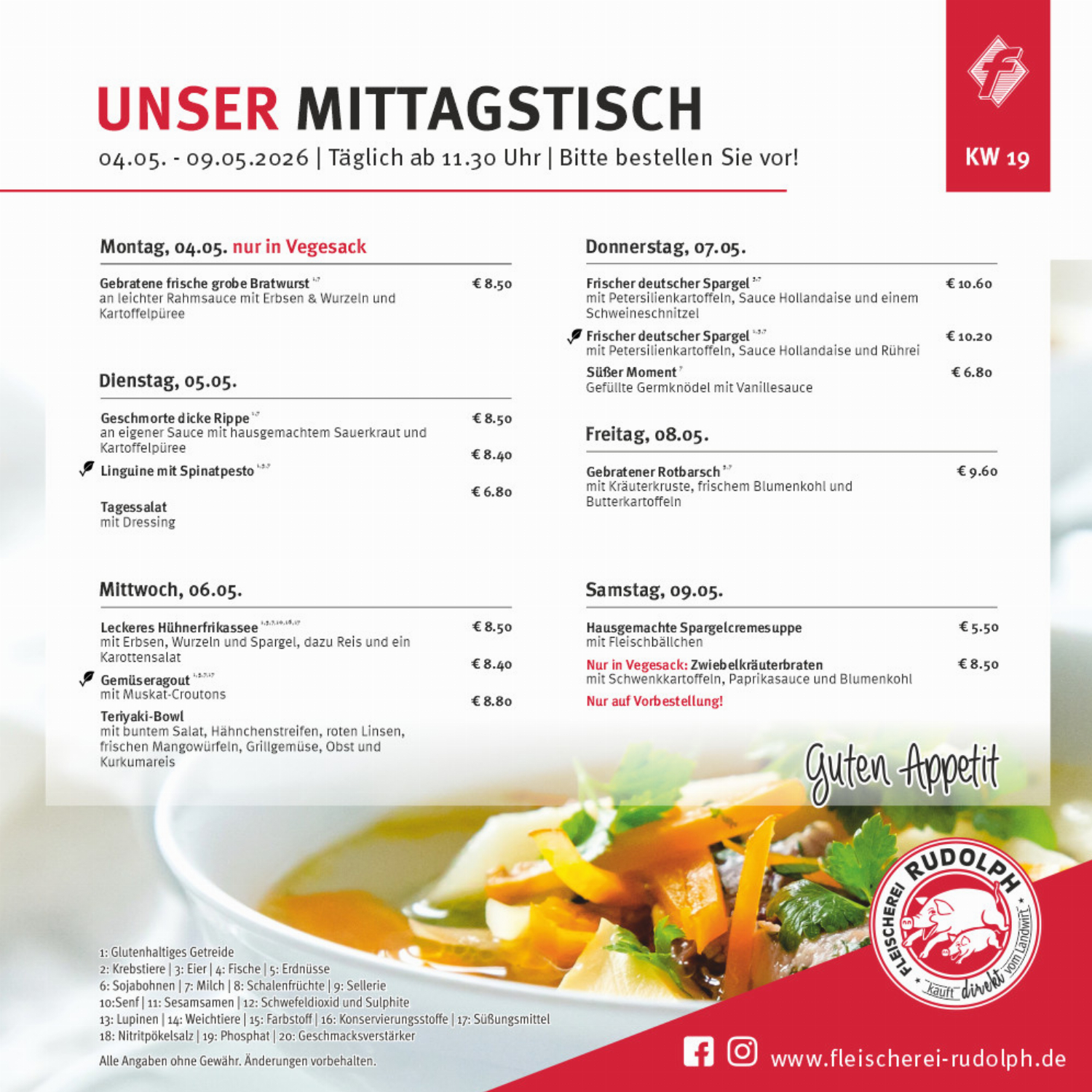 Mittagstisch KW19
