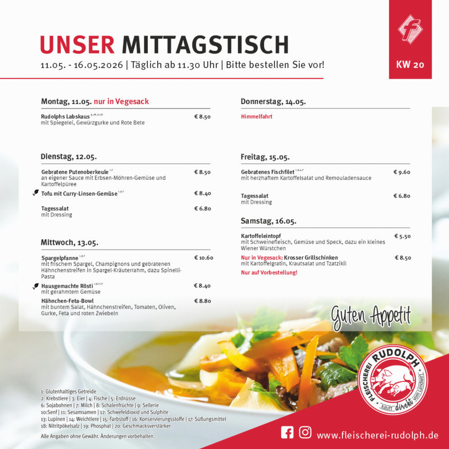 Mittagstisch KW20
