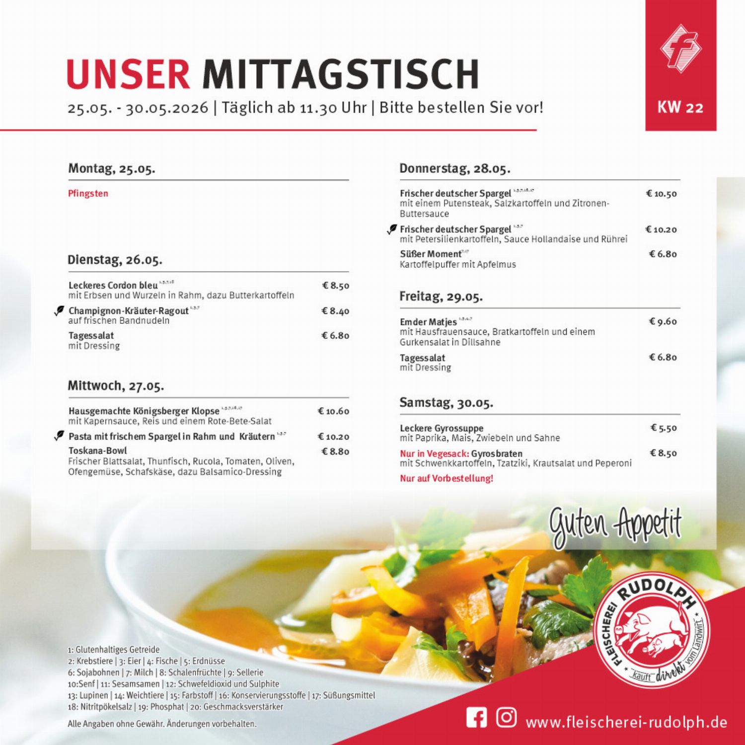 Mittagstisch KW22