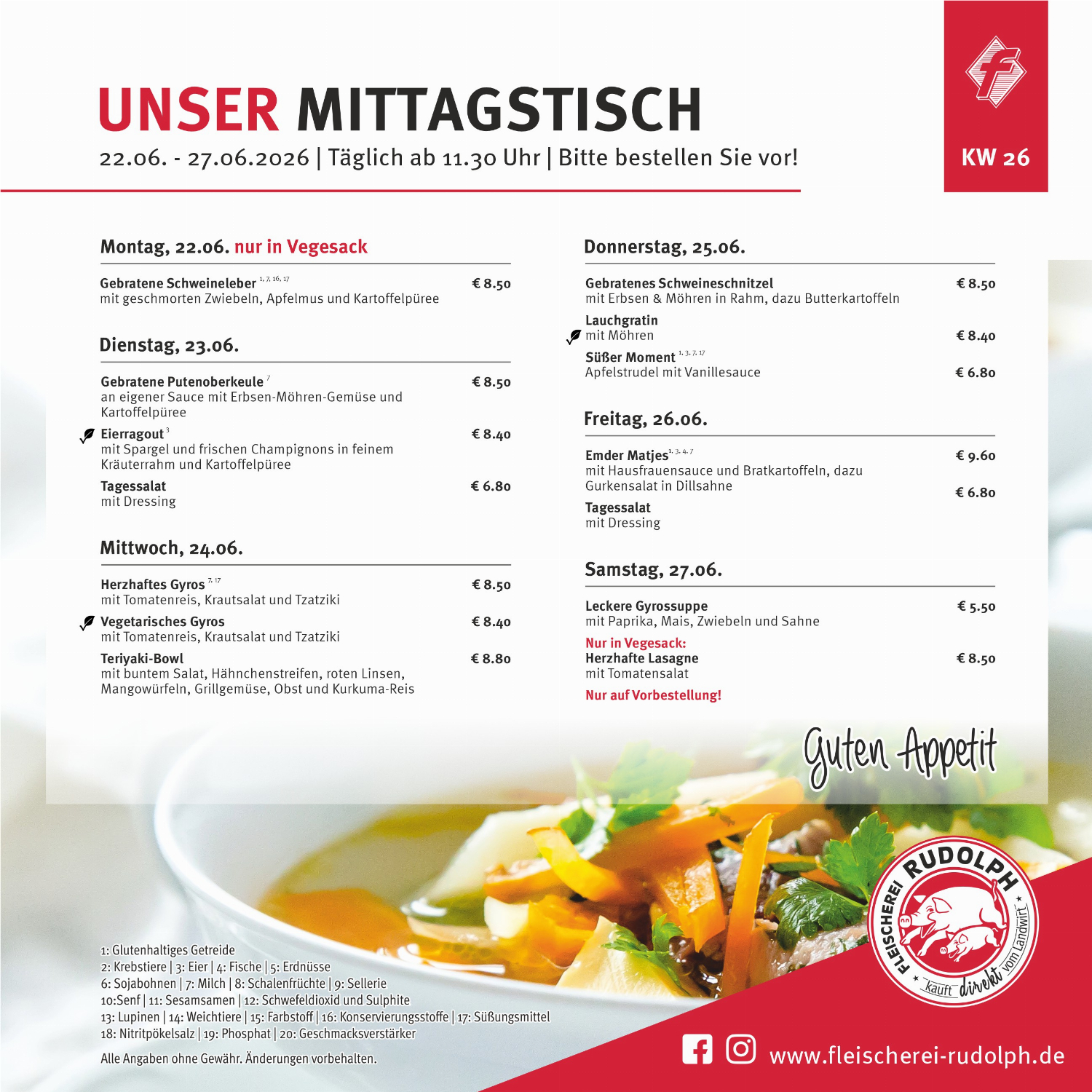 Mittagstisch KW26