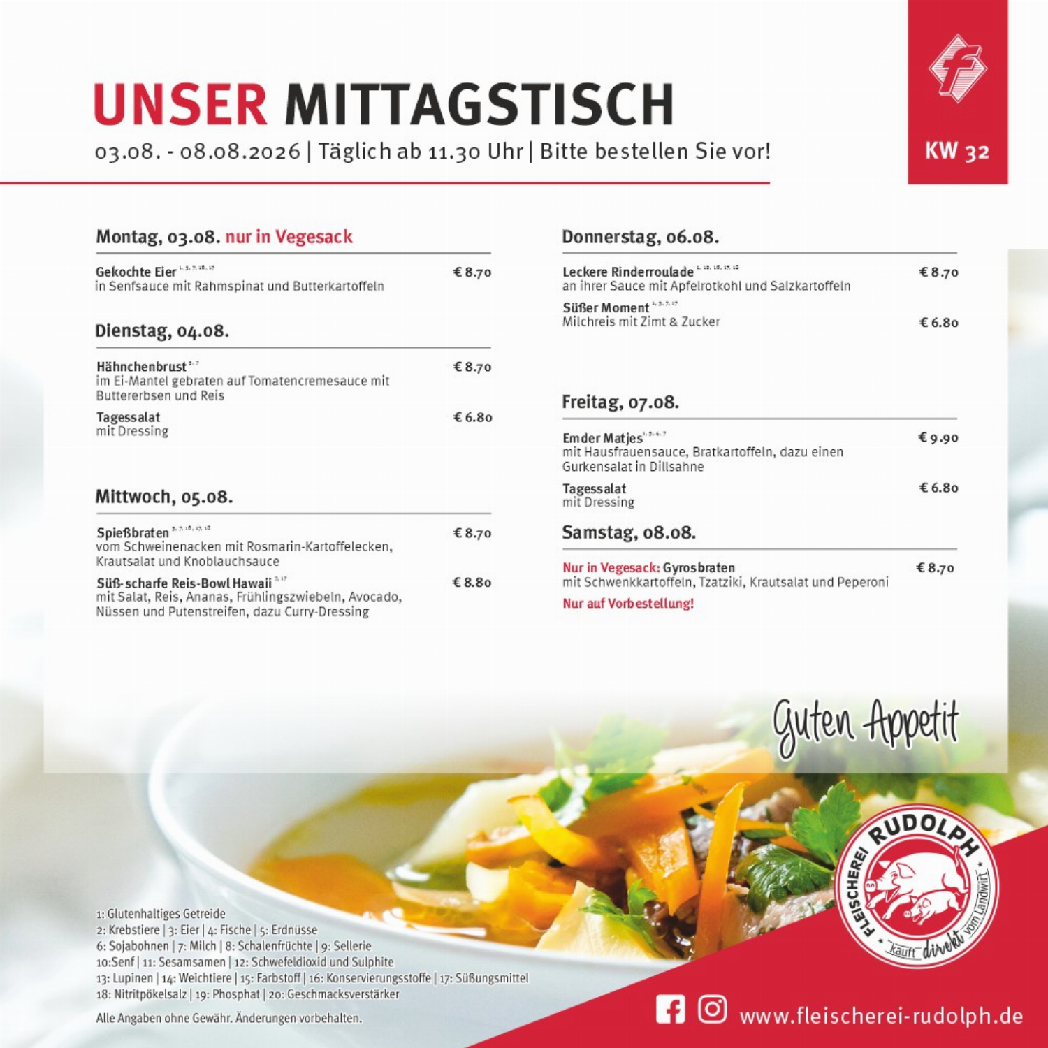 Mittagstisch KW32